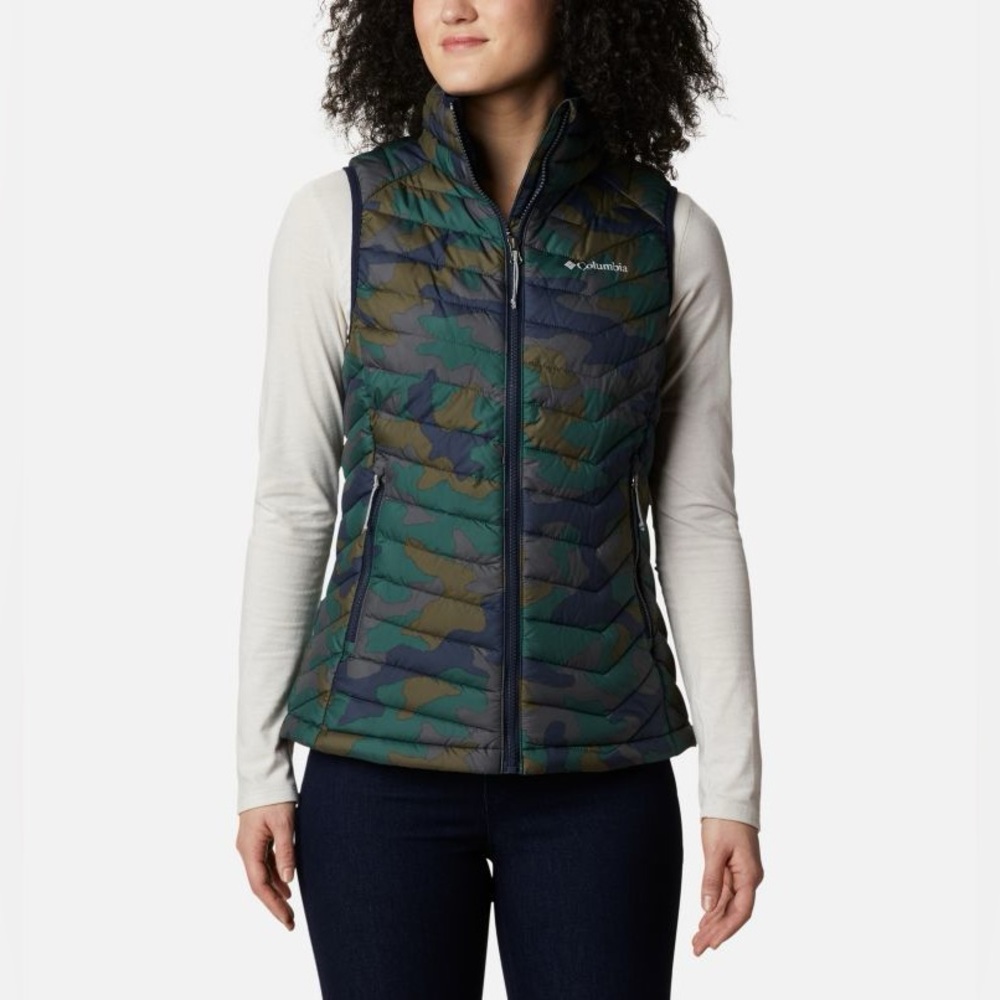 NWOT COLUMBIA Powder Lite Vest - Dark Nocturnal Traditional Camo Print